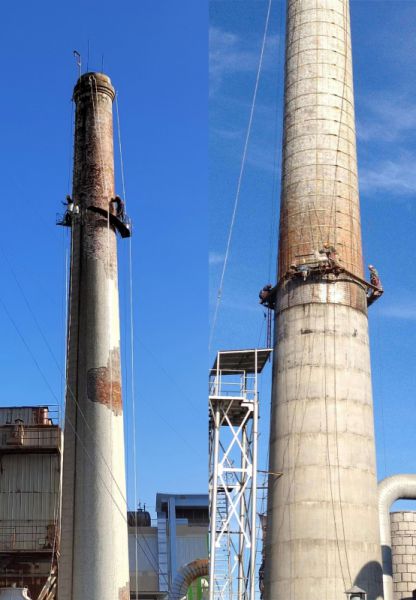 煙囪加固，煙囪修復