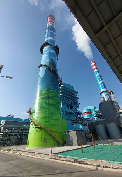 煙囪美化、煙囪彩繪