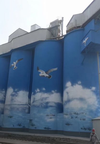 煙囪美化、煙囪彩繪