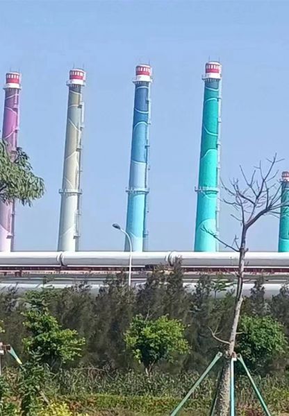 煙囪美化、煙囪彩繪