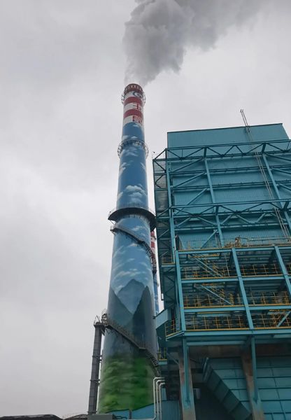 煙囪刷航標(biāo)、煙囪刷涂料