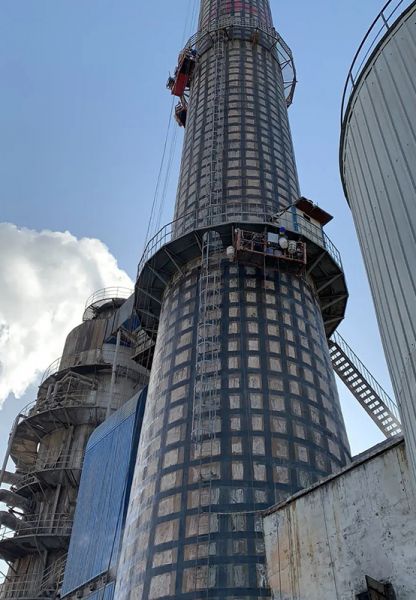 煙囪刷航標、煙囪刷涂料