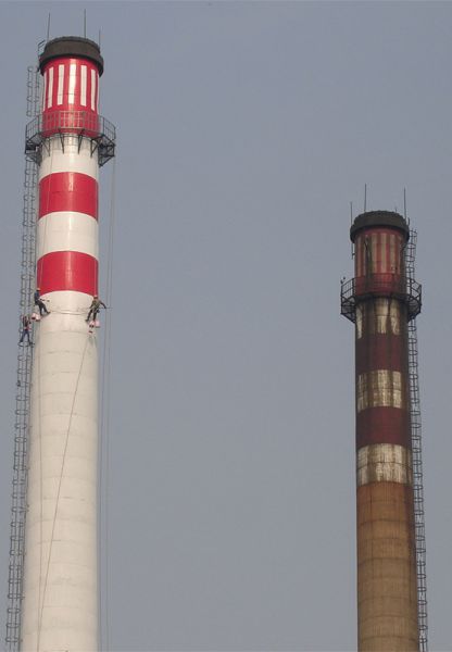 煙囪刷航標(biāo)、煙囪刷涂料