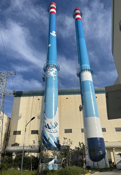 煙囪刷航標(biāo)、煙囪刷涂料