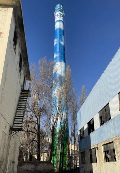 煙囪刷航標、煙囪刷涂料