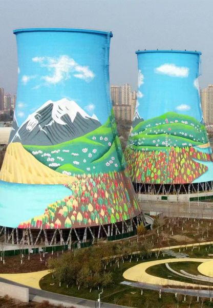 煙囪刷航標(biāo)、煙囪刷涂料