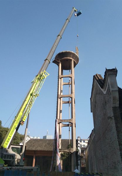 煙囪拆除，水塔拆除