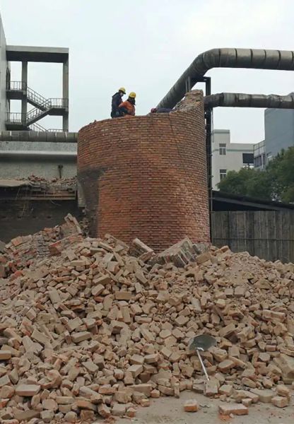 煙囪拆除，水塔拆除