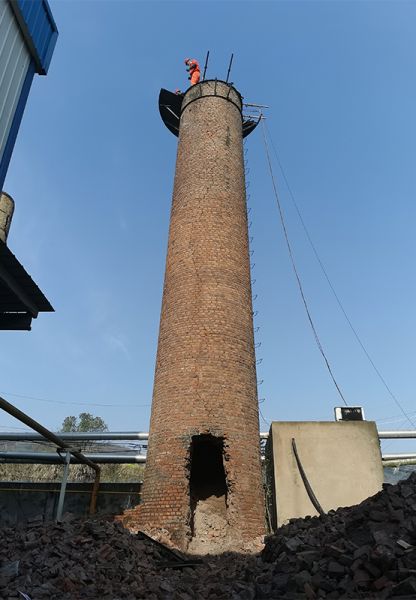 煙囪拆除，水塔拆除