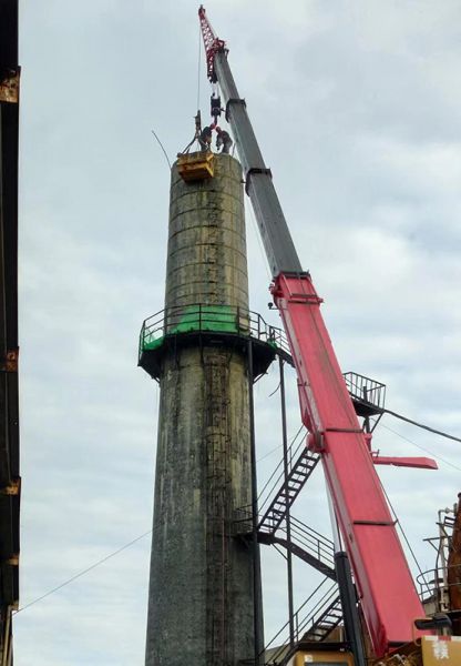 煙囪拆除，水塔拆除