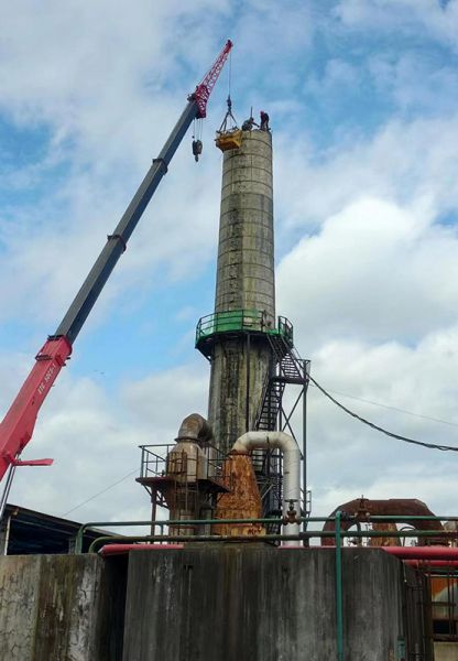 煙囪拆除，水塔拆除