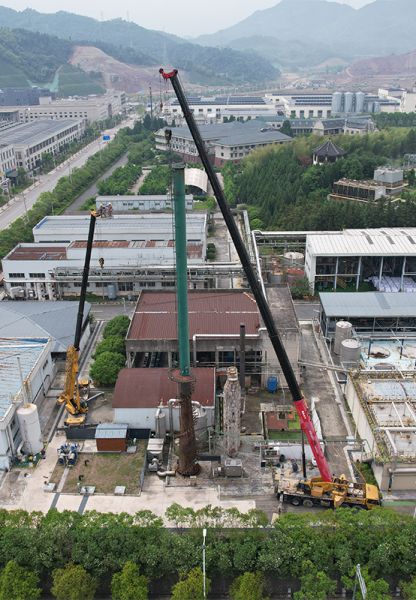 煙囪拆除，水塔拆除